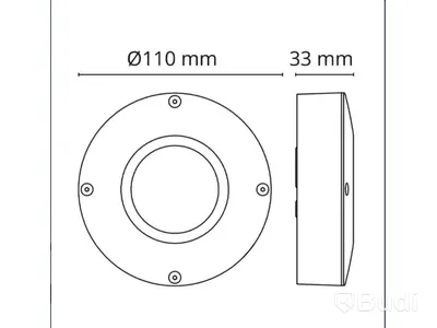 4 ST. DOWNLIGHT SG, CALLISTO LED, 4W 3K 180LM IP65, GRAFIT 3000K