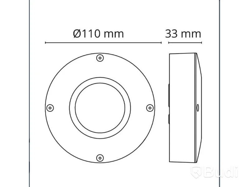 4 ST. DOWNLIGHT SG, CALLISTO LED, 4W 3K 180LM IP65, GRAFIT 3000K