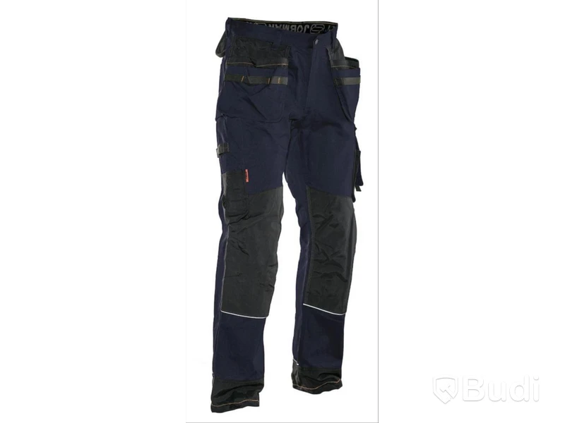 MIDJEBYXA JOBMAN 2732 HANTVERK, BOMULL MARIN\/SVART STL. D100