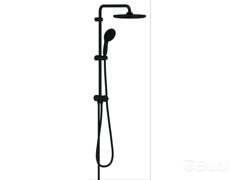 TAKDUSCHSET MED OMKASTARE GROHE TAKDUSCHSET VITALIO START , MATTSVART