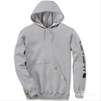 HUVTRÖJA CARHARTT MIDWEIGHT LJUSGRÅ/SVART STL. 2XL