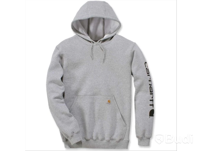HUVTRÖJA CARHARTT MIDWEIGHT LJUSGRÅ/SVART STL. 2XL