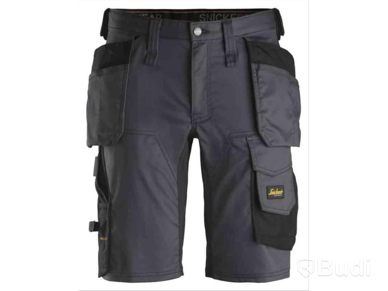 SHORTS SNICKERS 6141 GRÅ\/, SVART STRETCH AW HF STL. 60