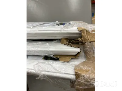 3 ST. FÖNSTERBÄNKAR KNIPPLA, VIT RIBBAD 1400MM