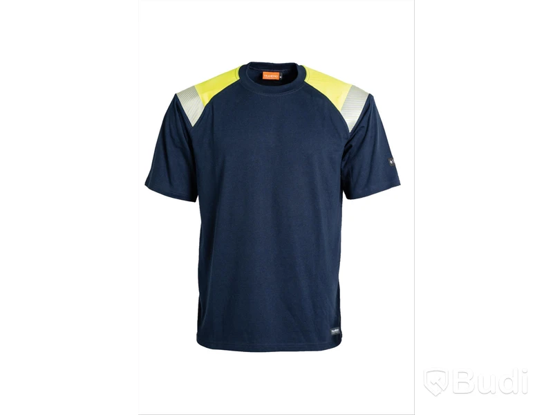 T-SHIRT TRANEMO 6379 FLAME RETARDANT T-SHIRT - YELLOW/NAVY, STL. L