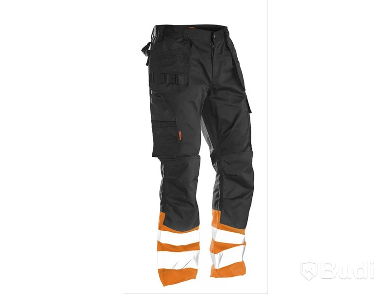 MIDJEBYXA JOBMAN 2513 SVART, \/ORANGE VARSEL KL1 STL. C58