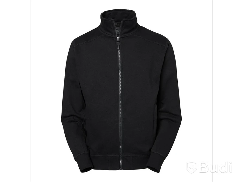 COLLEGEJACKA LINCOLN 227-96, SVART\/GRÅ DRAGKEDJA STL. XL