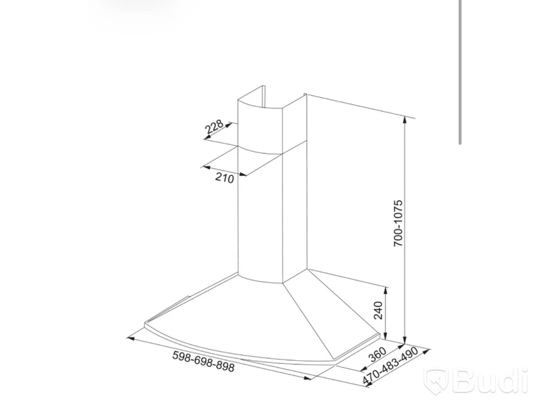 (NEW) FRANKE EXTRACTOR HOOD, 722-10, 60 CM, WHITE