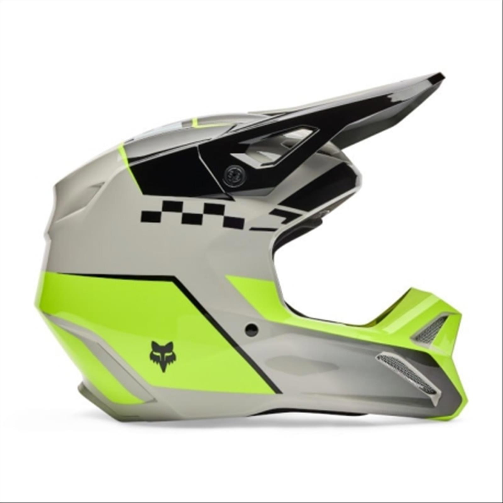 HJÄLM FOX, V1 COLLECT GRAY/YELLOW HELMET, 36380-086-M, STL. M