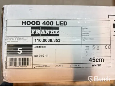 (NEW) FRANKE COOKER HOOD, HOOD 400 LED, 45 CM, WHITE