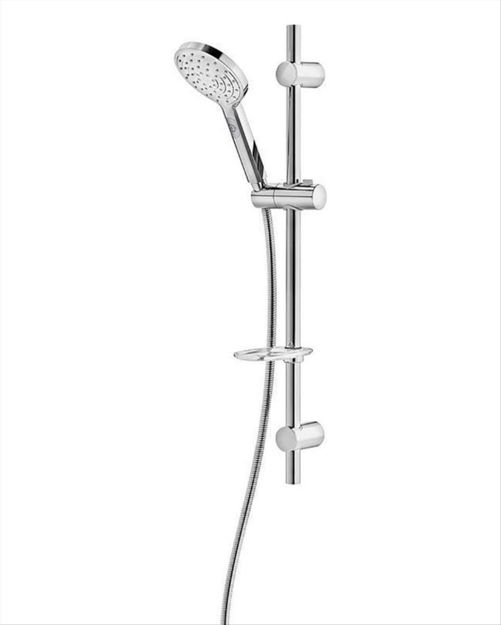 (NEW) GUSTAVSBERG ROUND SHOWER SET, COMPLETE, 3 SPRAY SETTINGS GB41103210