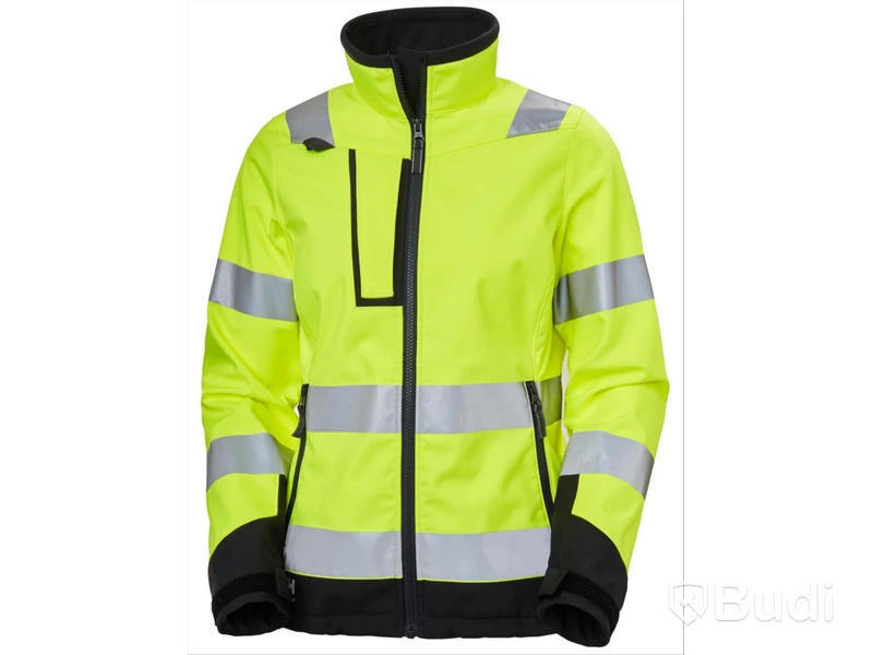 SOFTSHELLJACKA HH 74098-369, GUL VARSEL W LUNA DAM KL2 STL. L