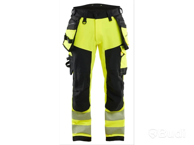 BLÅKLÄDER 112516489933D116 ARBETSBYXA VARSEL, SVART/GUL STL. D116