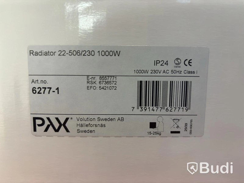 RADIATOR PAX, 22-506/230 1000W