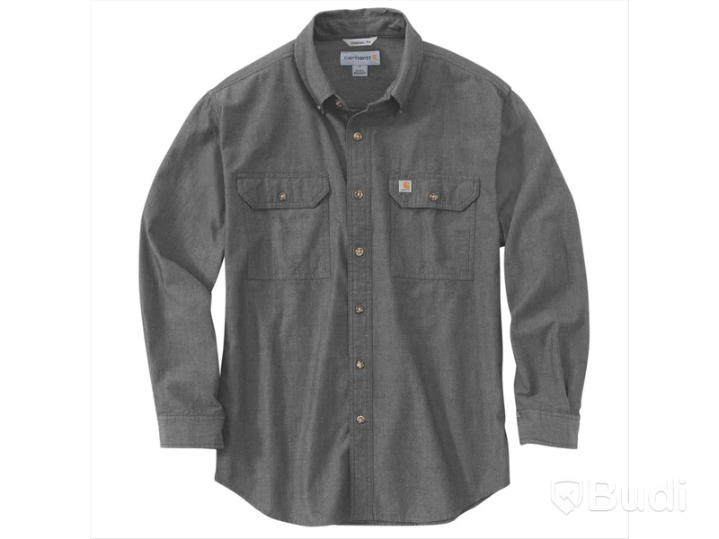 SKJORTA CARHARTT 104368 M.GRÅ, STL. 2XL