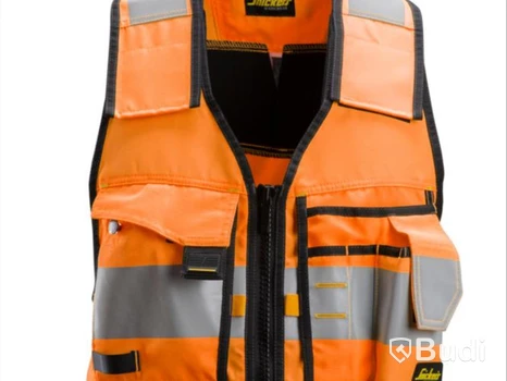 VERKTYGSVÄST SNICKERS 4230 ORA, VARSEL KL 1 ALLROUND STL. XXL