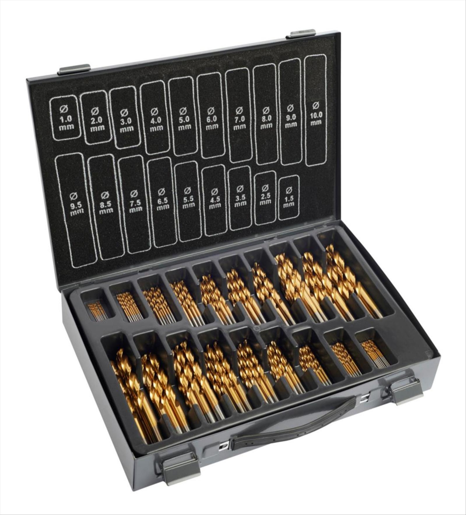 SPIRALBORRSATS IRONSIDE HSS, TIN 1-10MM 170ST PLÅTL 202689