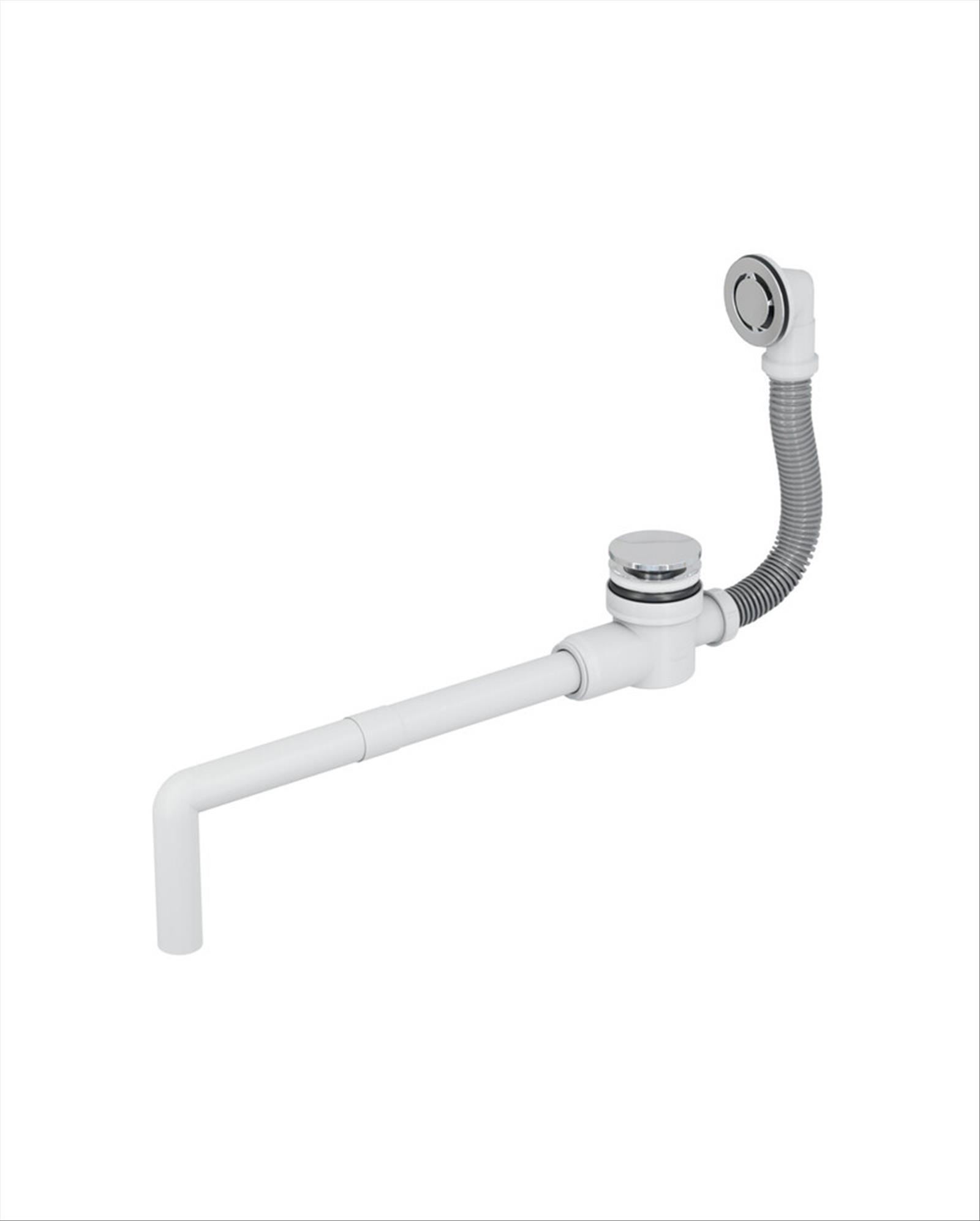(NEW) GUSTAVSBERG OVERFLOW WASTE SYSTEM, EASY-CLEAN WASTE VALVE WITH OVERFLOW AND L-PIPE