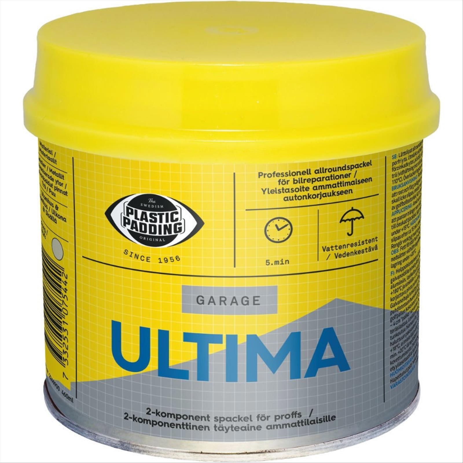 6 ST. UNIVERSALSPACKEL PLASTIC PADDING, ULTIMA PP 460ML