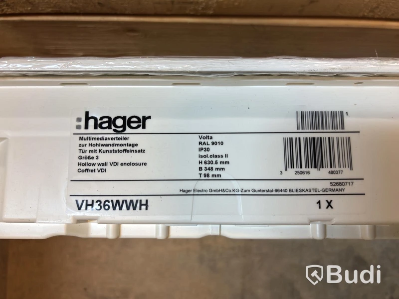 MEDIAKAPSLING HAGER, INF HÅL 5R, VH60WWH