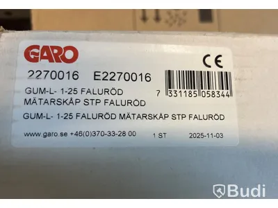 MÄTARSKÅP GARO FASAD RÖD, GUM-L 1-25 FA
