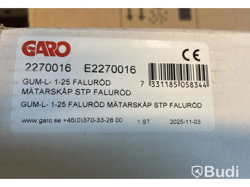 MÄTARSKÅP GARO FASAD RÖD, GUM-L 1-25 FA