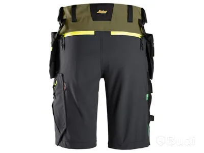 SHORTS SNICKERS, 6140 GRÖN, STRETCH FW HF, STL. 48