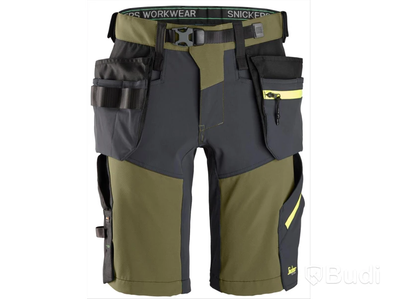 SHORTS SNICKERS, 6140 GRÖN, STRETCH FW HF, STL. 48