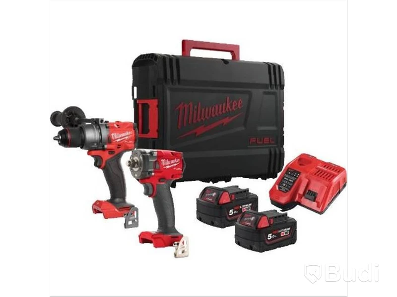 VERKTYGSPAKET MILWAUKEE, POWERPACK, 2 MASKINER, 2 BATTERIER M18 FPP2B3-502X