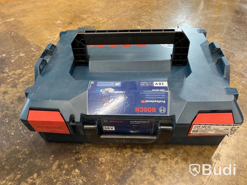 SKRUVDRAGARE BOSCH GSR 18V-55, SOLO L-BOXX 28-55 NM 1,0 KG