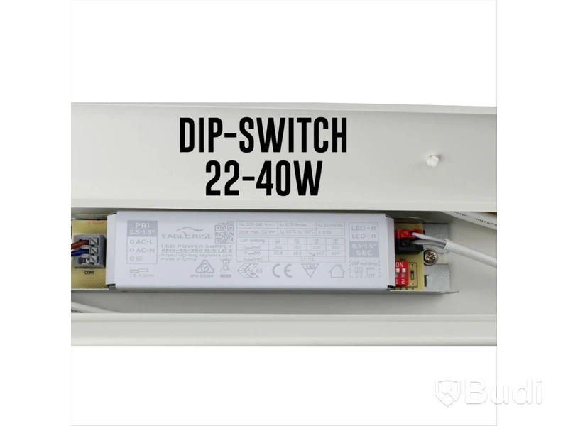 6 PCS. INDUSTRIAL LUMINAIRES, DESIGNLIGHT BASIC, 22-40W 3080-5600 LM 3K