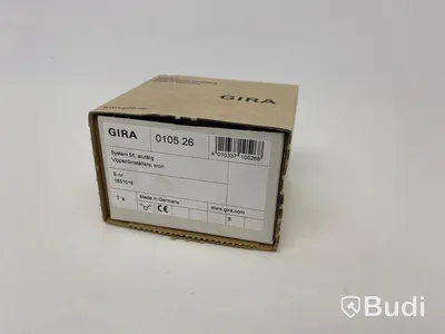 10 st. Strömbrytare med vippa Gira, System 55 kron, aluminium