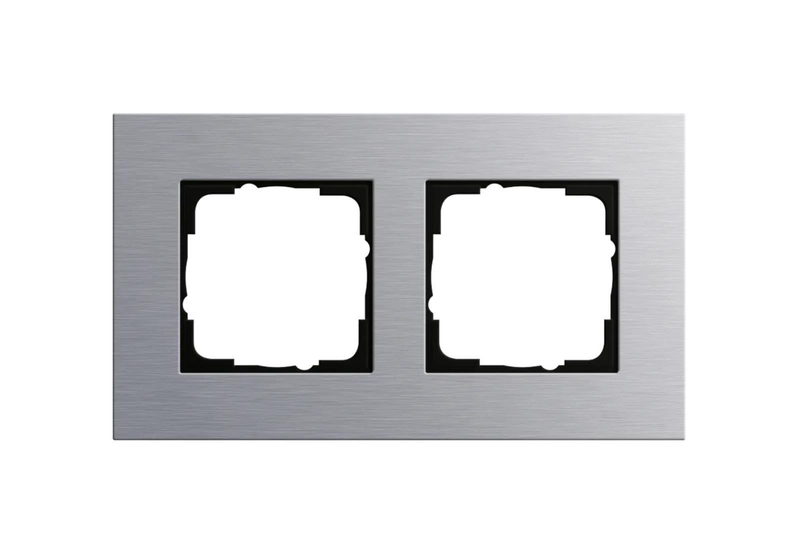 10 st. Täckram 2-facks Gira, Esprit, alumnium