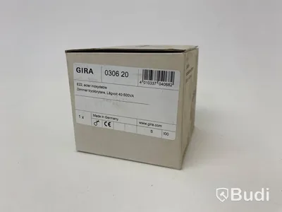 (NEW) 6 low-voltage dimmers with cover plates, Gira E22 stainless steel, 20–500 W