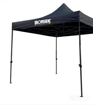 TÄLT IRONSIDE STÅL\/PVC SVART, L=2,9 M BR=2,9 M H=2,4M