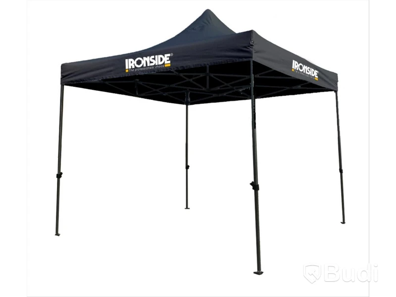 TÄLT IRONSIDE STÅL\/PVC SVART, L=2,9 M BR=2,9 M H=2,4M