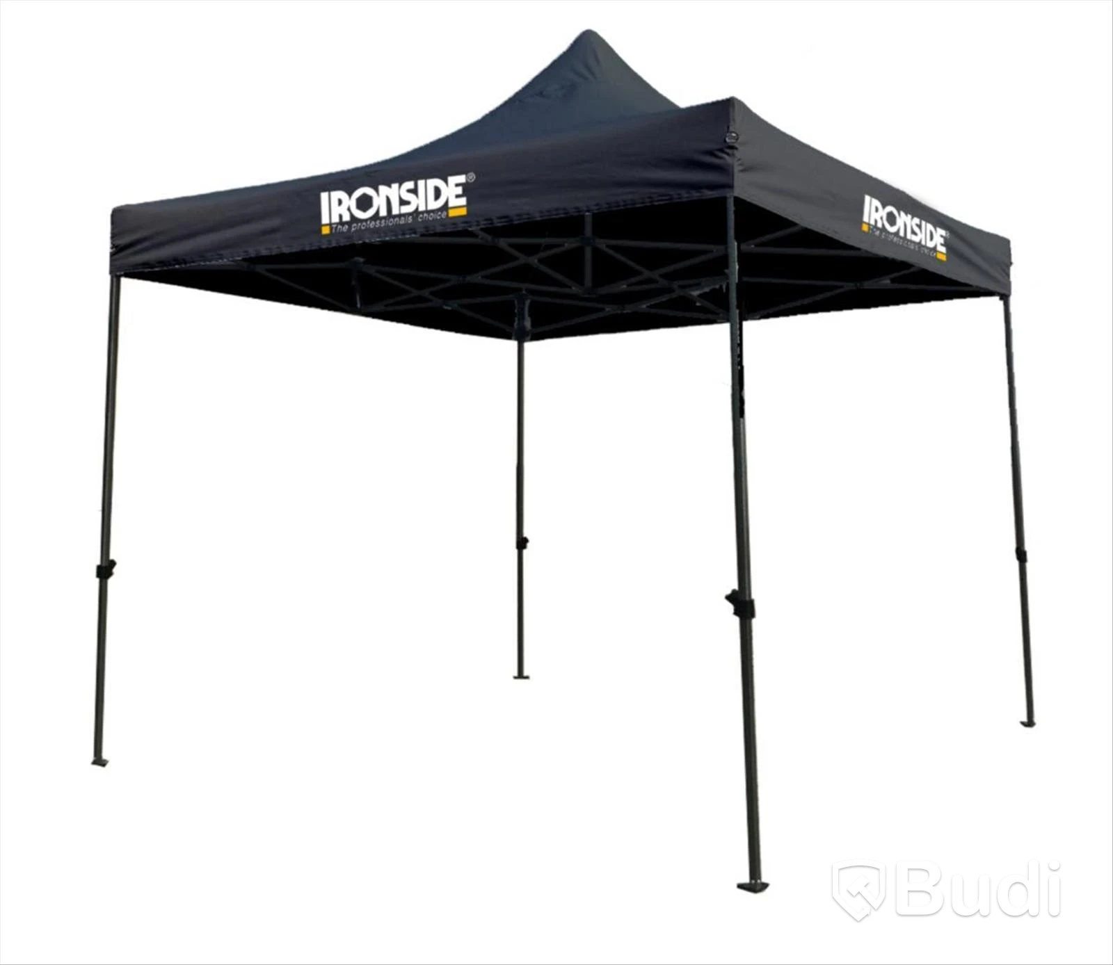 IRONSIDE TENT, STEEL/PVC, BLACK, L=2.9 M W=2.9 M H=2.4 M