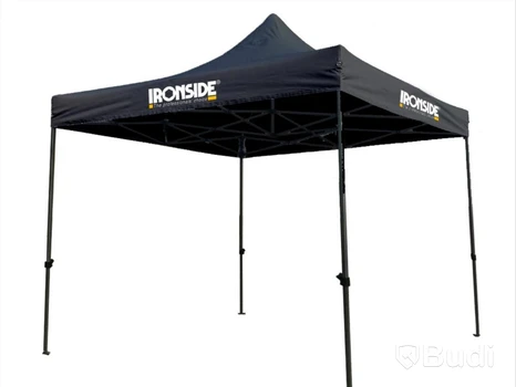TÄLT IRONSIDE STÅL\/PVC SVART, L=2,9 M BR=2,9 M H=2,4M
