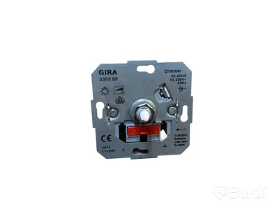 10 ST. GLÖDLAMPSDIMMER MED TÄCKPLATTA GIRA, SYSTEM 55, ANTRACIT, 60-400W