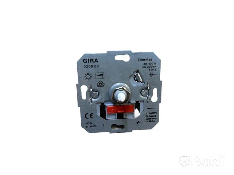 10 ST. GLÖDLAMPSDIMMER MED TÄCKPLATTA GIRA, SYSTEM 55, ANTRACIT, 60-400W