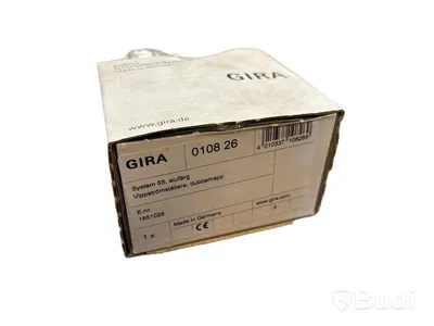 10 ST. STRÖMBRYTARE MED VIPPA, GIRA, SYSTEM 55 D-TRAPP, ALUMINIUM