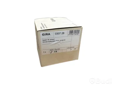 10 ST. GLÖDLAMPSDIMMER MED TRYCKBRYTARE GIRA, SYSTEM 55, TRONIC ANTRACIT, 20-520W