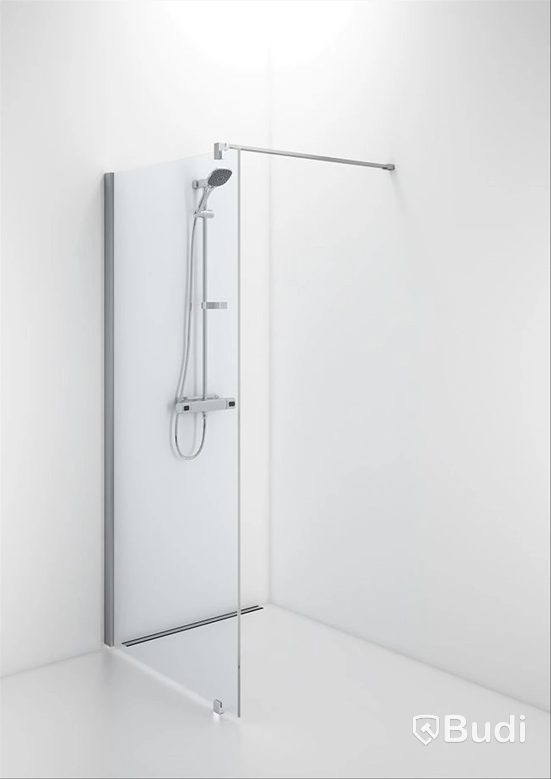 CONTURA SPACE SFNK 1000 DUSCHVÄGG BOTSTAD ALUMINIUM/KLART GLAS