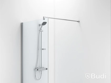CONTURA SPACE SFNK 1000 DUSCHVÄGG BOTSTAD ALUMINIUM/KLART GLAS