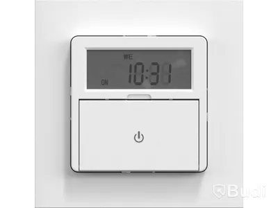 (NEW) IN-WALL DIGITAL TIMER, WHITE, 8A, PROGRAMMABLE, CONNECT 2 HOME