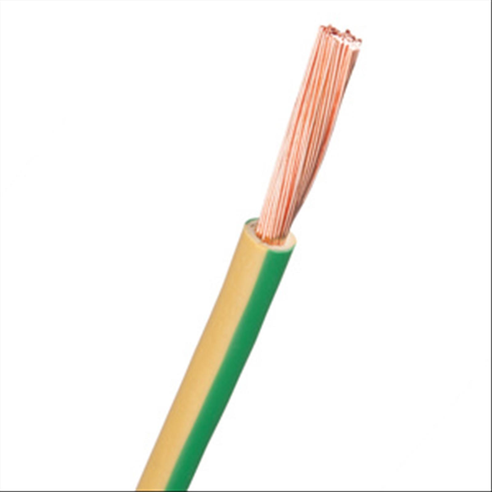 (NEW) CABLE NEXANS RQ 10 450/750V YELLOW/GREEN B100 (*0)