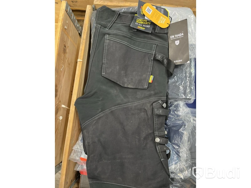 (NEW) WAIST TROUSERS BLK 1790-1370 BLACK, CRAFTSMAN STRETCH D104