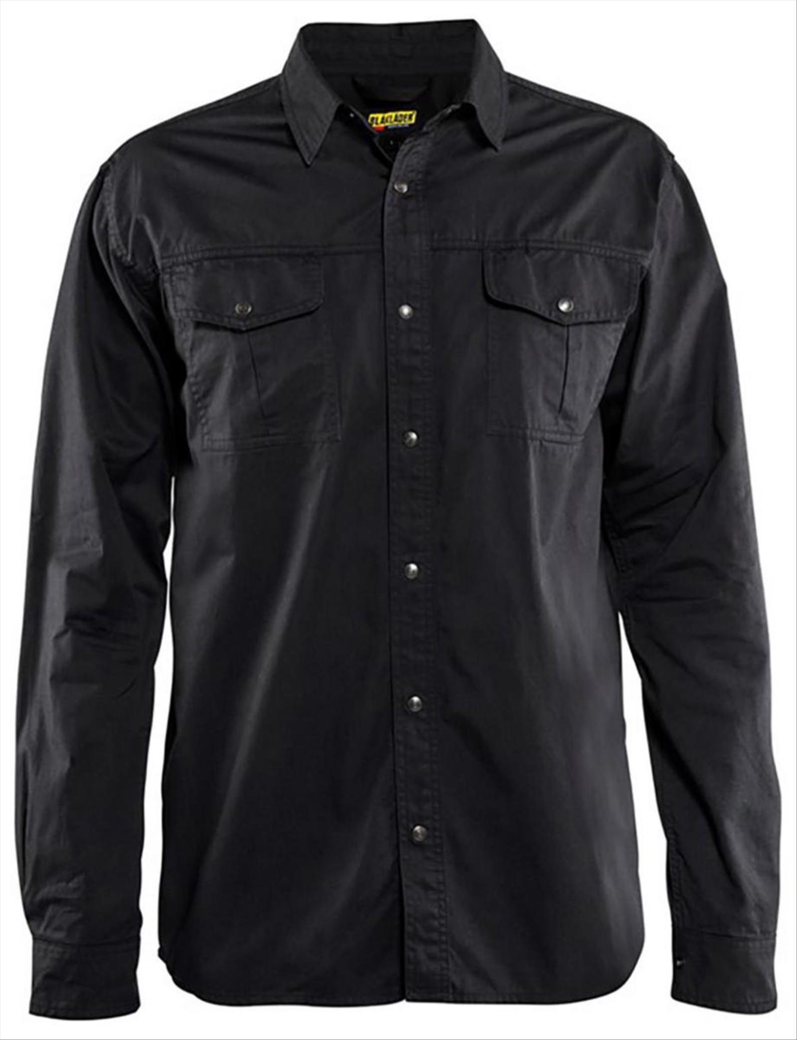 (NEW) 2 PCS. SHIRTS BLK 3297-1135 BLACK, SIZE 3XL