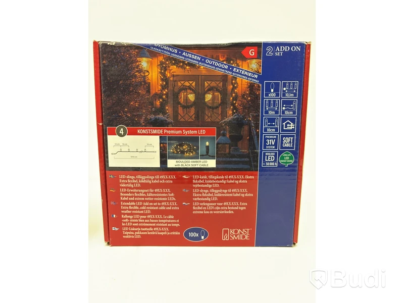 (NEW) 2 PCS. STRING LIGHTS, KONSTSMIDE, DIFFERENT MODELS