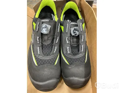 (NEW) SAFETY SHOE ARBESKO 939, BLACK/GREEN S1P SIZE 43